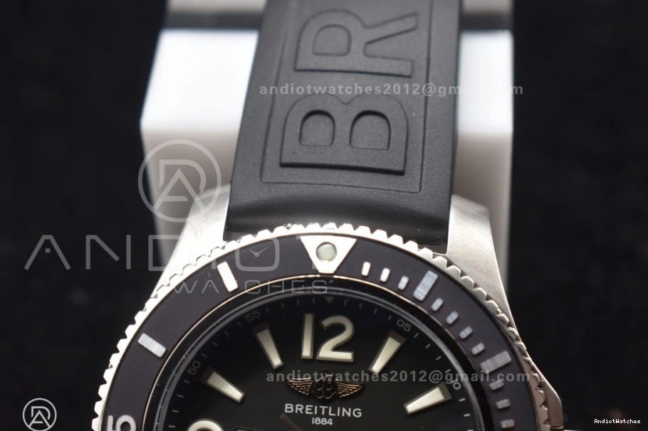 Automatic 467 Versatile Rubber Superocean TF A Edition Black Bezel On Black Best 44 1:1 Dial Strap Black 0829